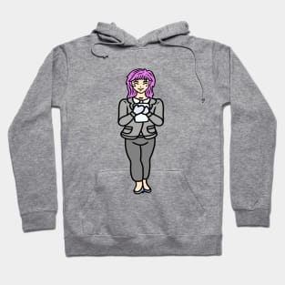 Cute office girl Hoodie